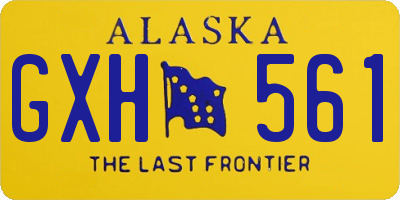 AK license plate GXH561