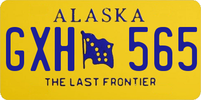 AK license plate GXH565