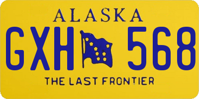 AK license plate GXH568