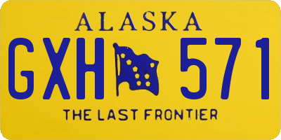 AK license plate GXH571