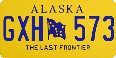 AK license plate GXH573