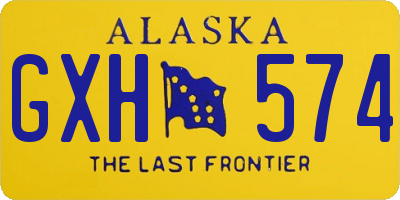 AK license plate GXH574