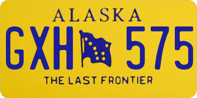 AK license plate GXH575