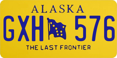 AK license plate GXH576