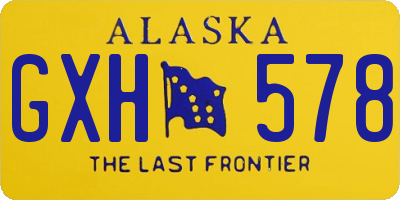 AK license plate GXH578