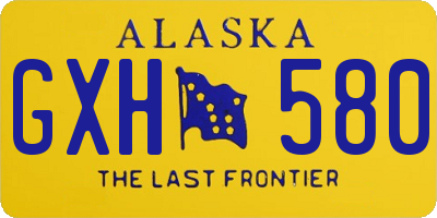 AK license plate GXH580