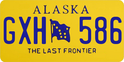 AK license plate GXH586