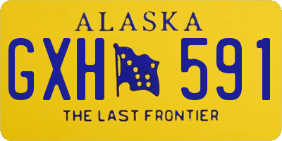 AK license plate GXH591