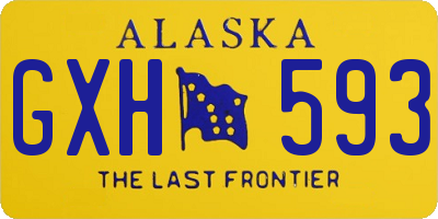 AK license plate GXH593