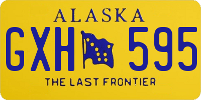 AK license plate GXH595