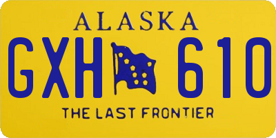 AK license plate GXH610