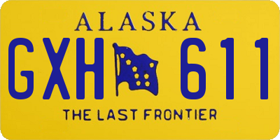 AK license plate GXH611