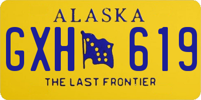 AK license plate GXH619