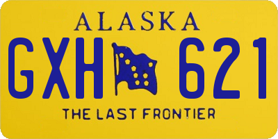 AK license plate GXH621