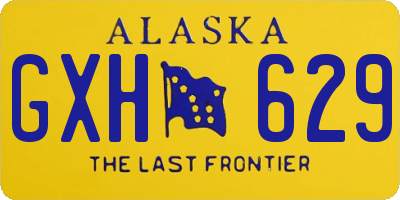 AK license plate GXH629