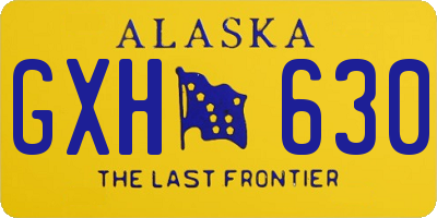 AK license plate GXH630