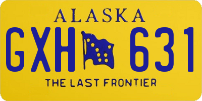 AK license plate GXH631