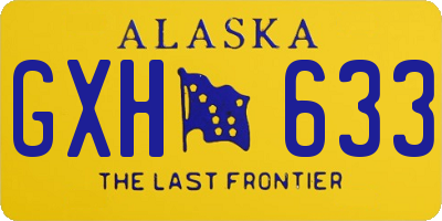 AK license plate GXH633