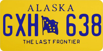 AK license plate GXH638