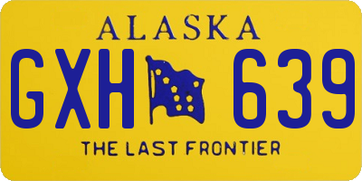 AK license plate GXH639