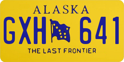 AK license plate GXH641