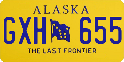 AK license plate GXH655