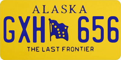 AK license plate GXH656