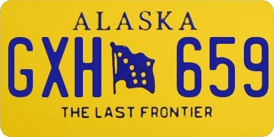 AK license plate GXH659