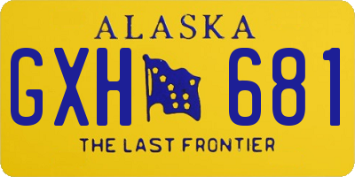 AK license plate GXH681