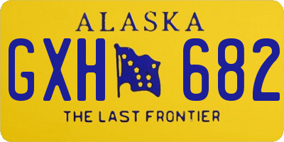 AK license plate GXH682