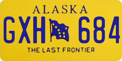 AK license plate GXH684