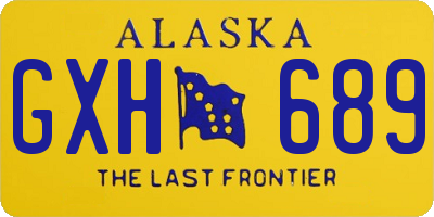 AK license plate GXH689