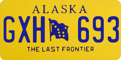 AK license plate GXH693