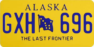 AK license plate GXH696