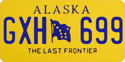 AK license plate GXH699