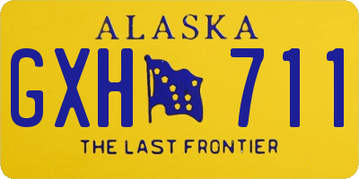 AK license plate GXH711