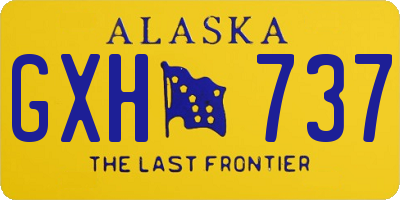 AK license plate GXH737