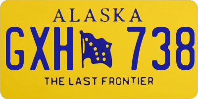 AK license plate GXH738