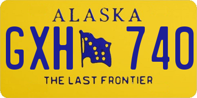 AK license plate GXH740