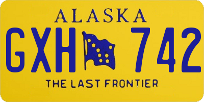 AK license plate GXH742