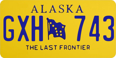 AK license plate GXH743