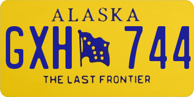 AK license plate GXH744