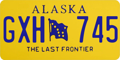 AK license plate GXH745