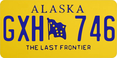 AK license plate GXH746