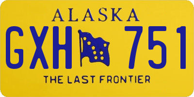 AK license plate GXH751