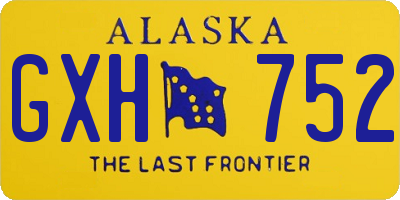 AK license plate GXH752