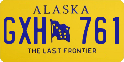 AK license plate GXH761