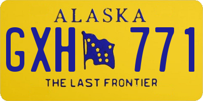 AK license plate GXH771