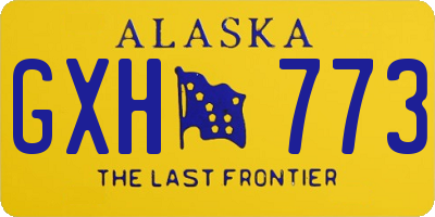 AK license plate GXH773