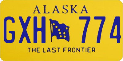 AK license plate GXH774